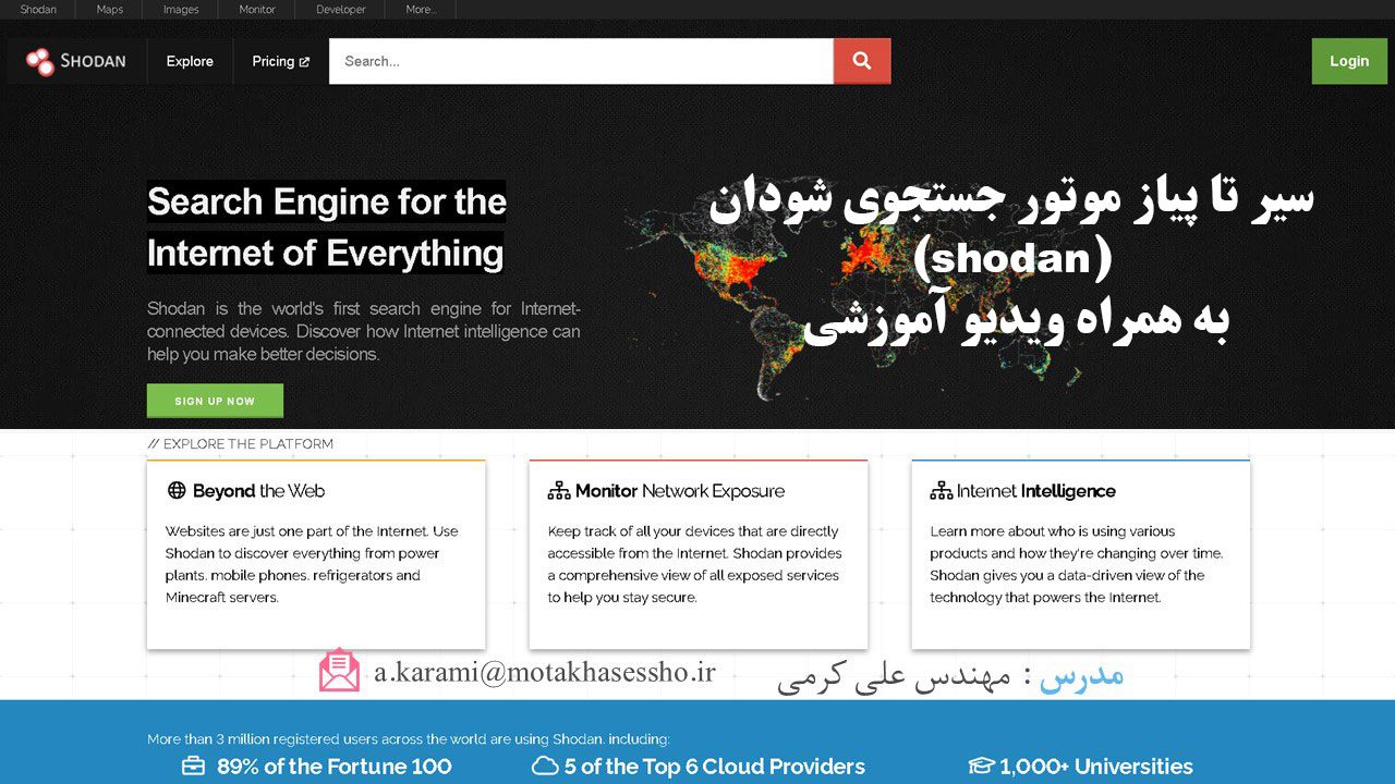 سیر تا پیاز موتور جستجوی شودان (shodan) به همراه ویدیو آموزشی
