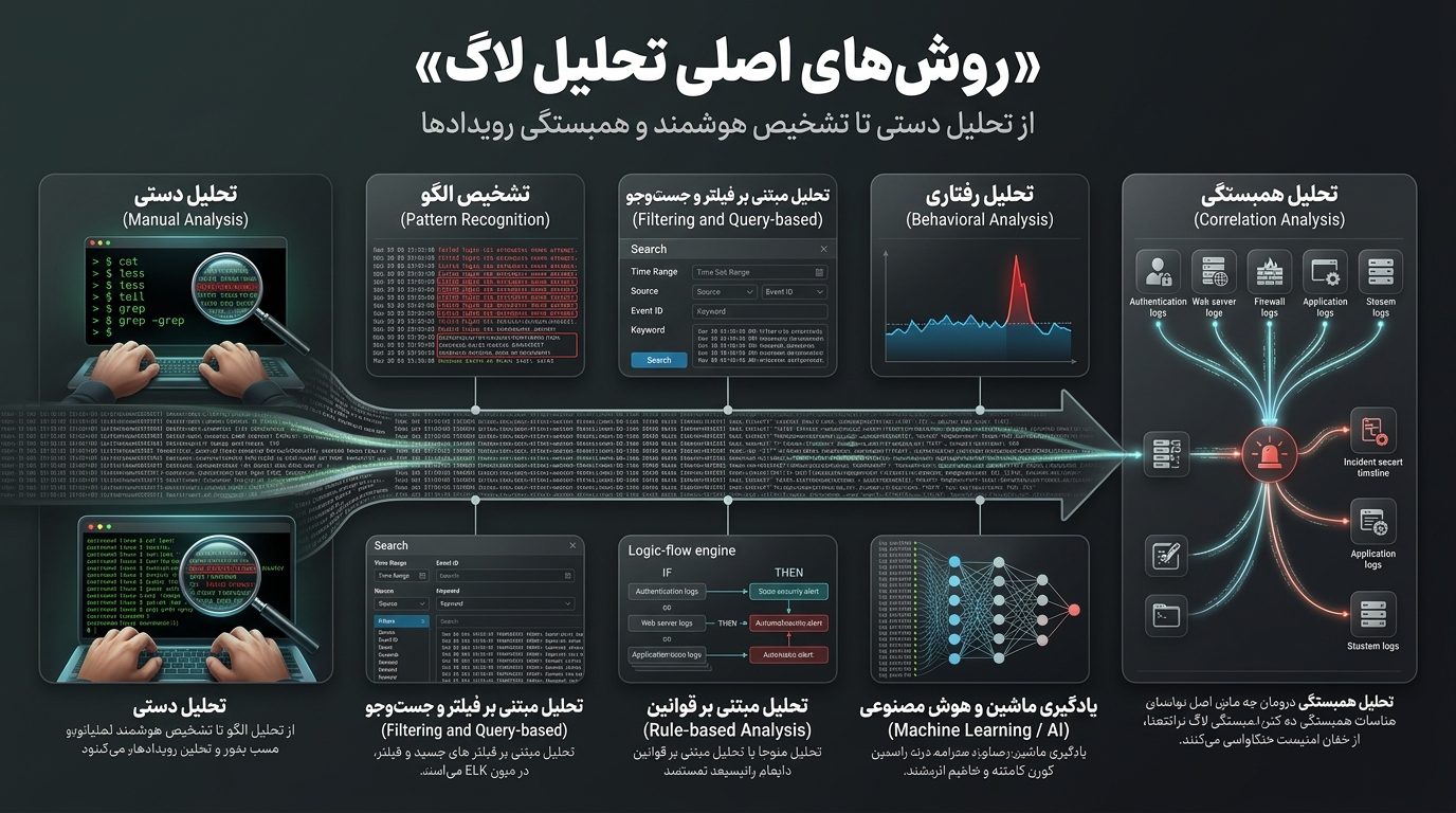 روش‌های اصلی تحلیل لاگ