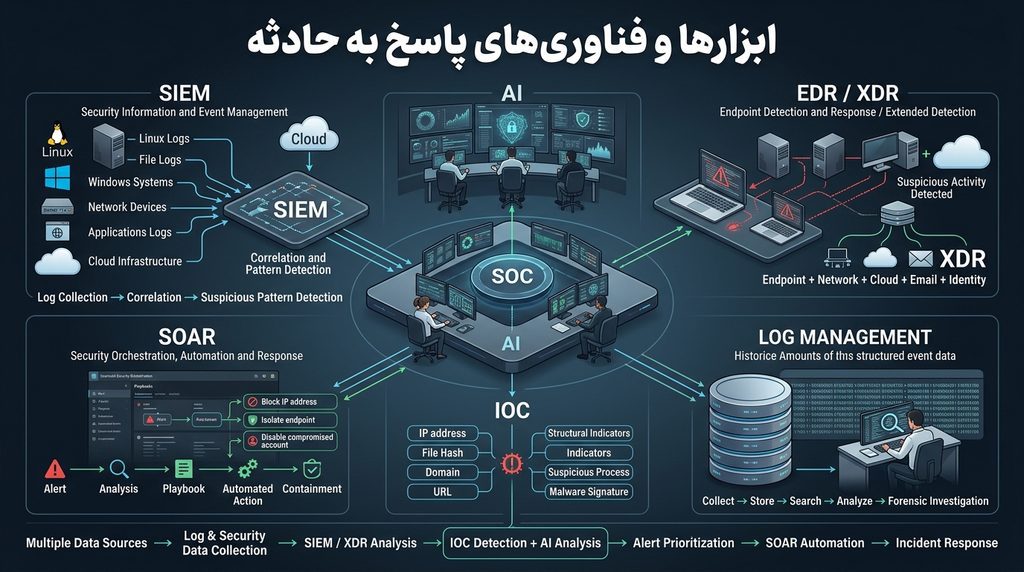 ابزارها و فناوریهای پاسخ به حادثه